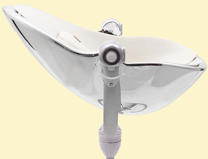 Цвет пластика сиденья стульчика Bloom Fresco Loft Chrome Special Edition Silver